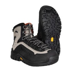 Simms G3 Guide Wading Boot Vibram Soles Men's in Steel Grey